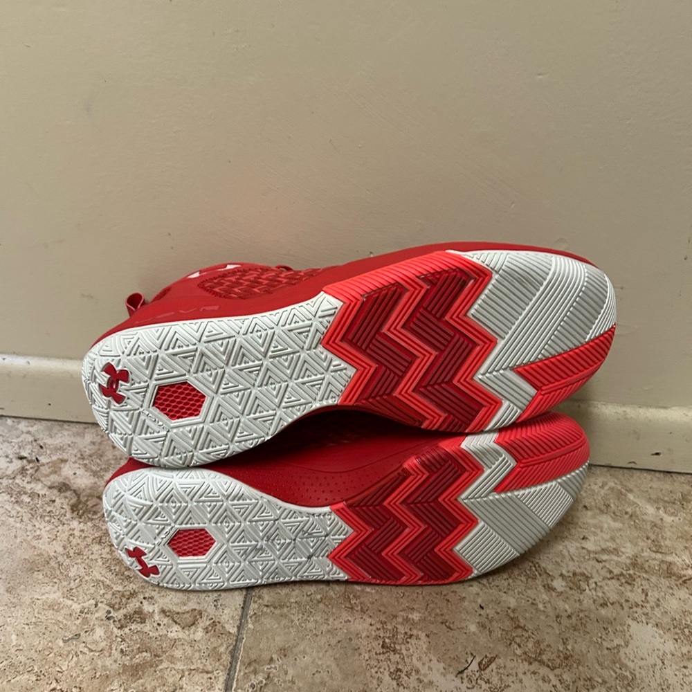 Under Armour Men’s UA HOVR Havoc 4 Clone Basketball Shoes Red 3025996-601 Sz 17 - Picture 5 of 5